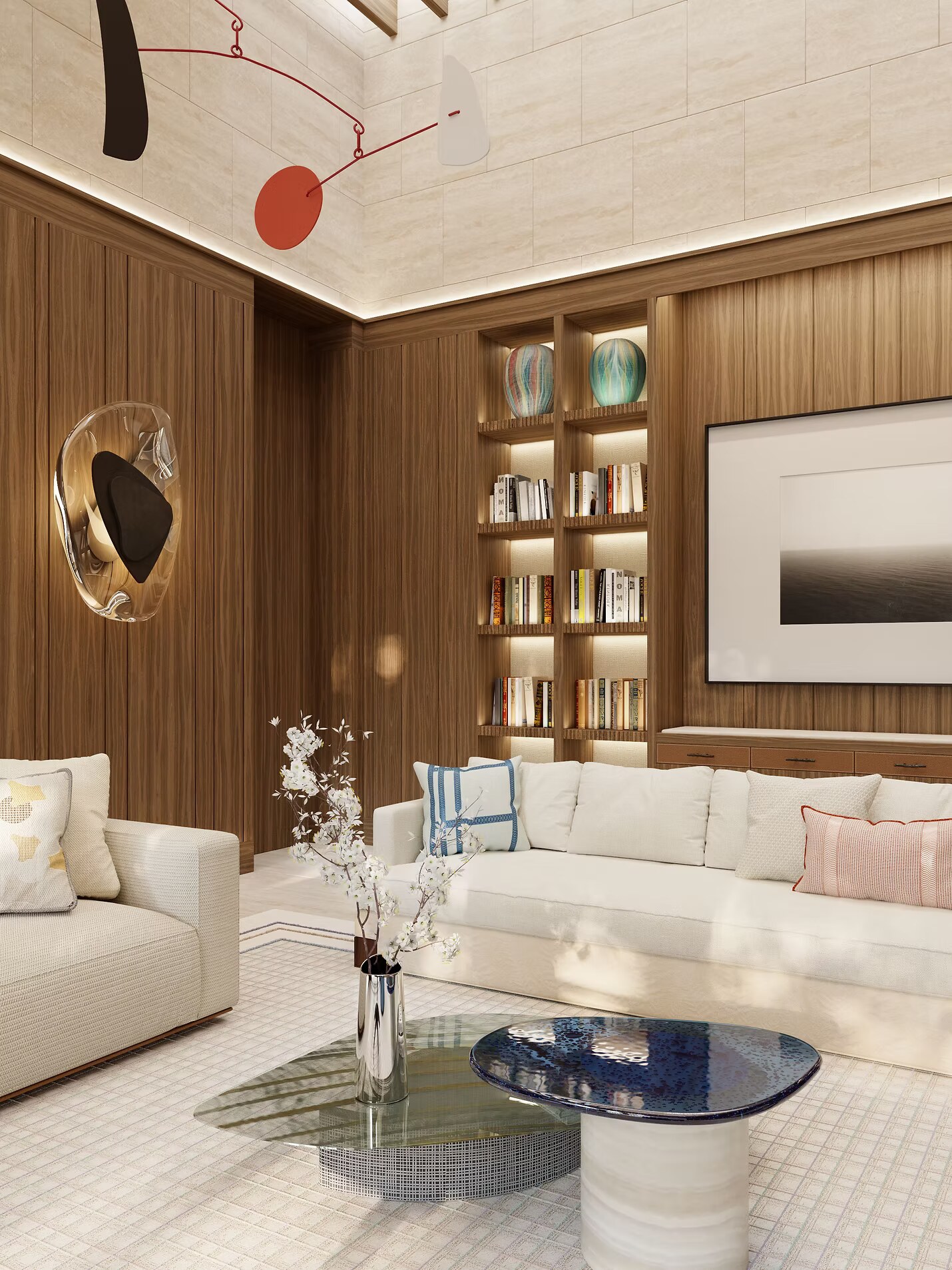 Residence Doha — library lounge