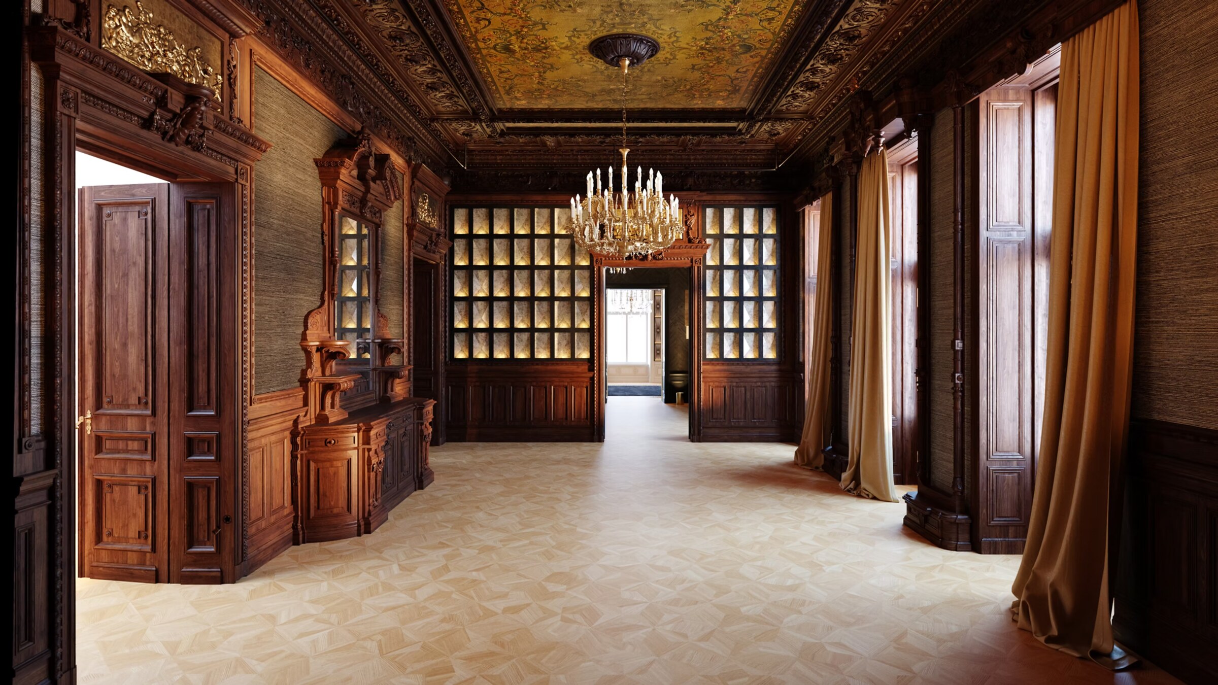 Palace Vienna — heritage timber room