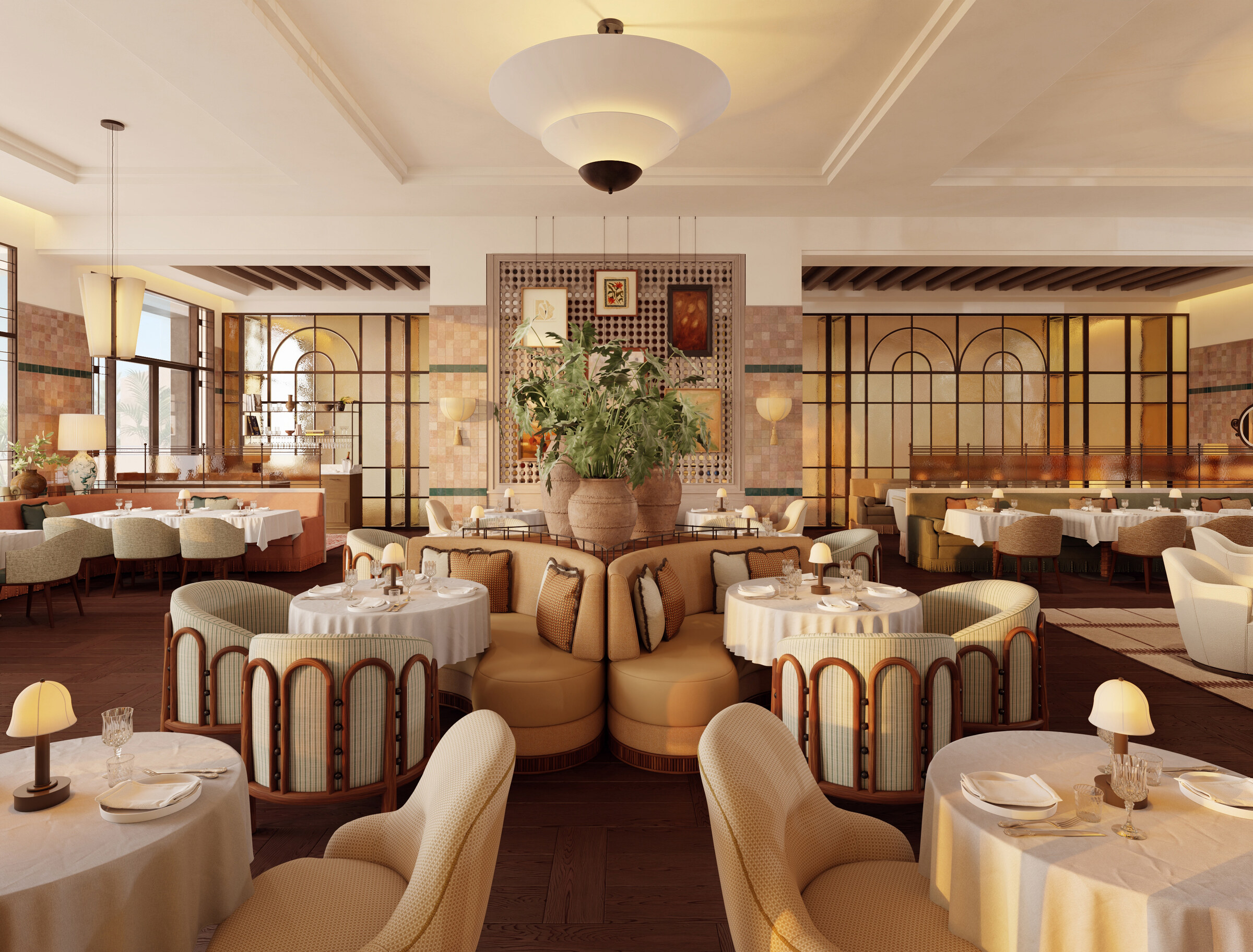Hotel Morocco — restaurant dining room