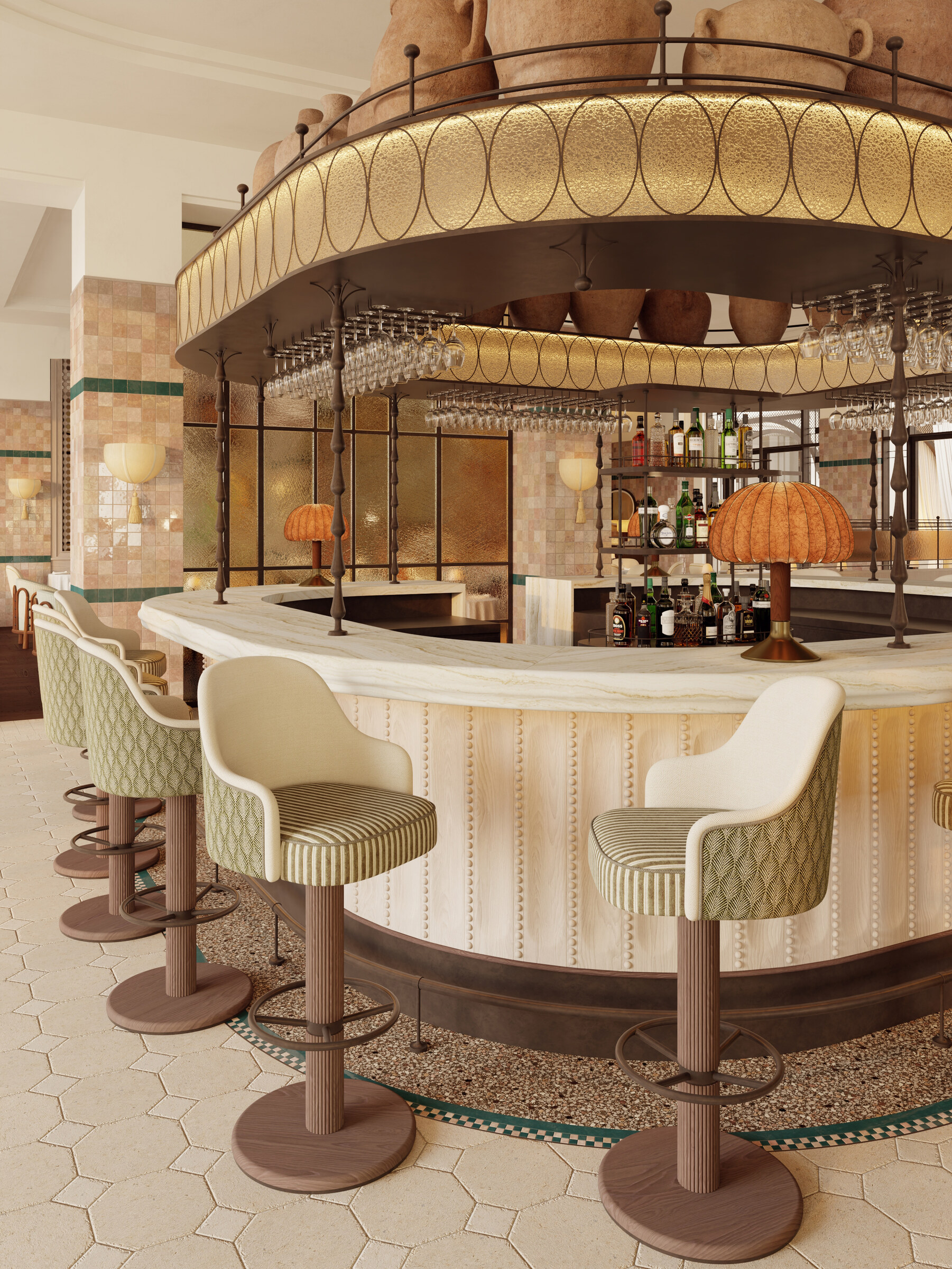 Hotel Morocco — central bar