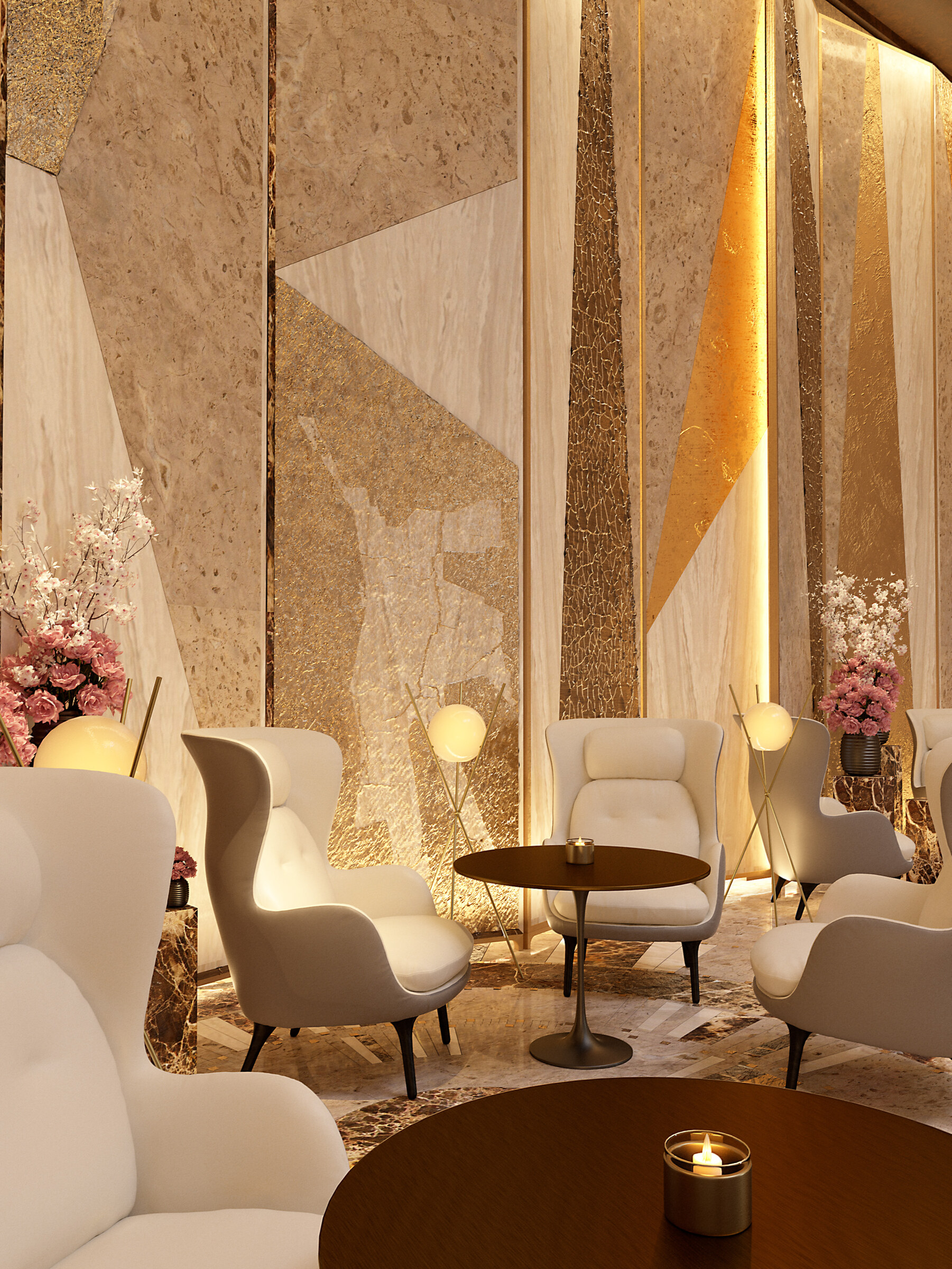 Archive — marble and gold lounge