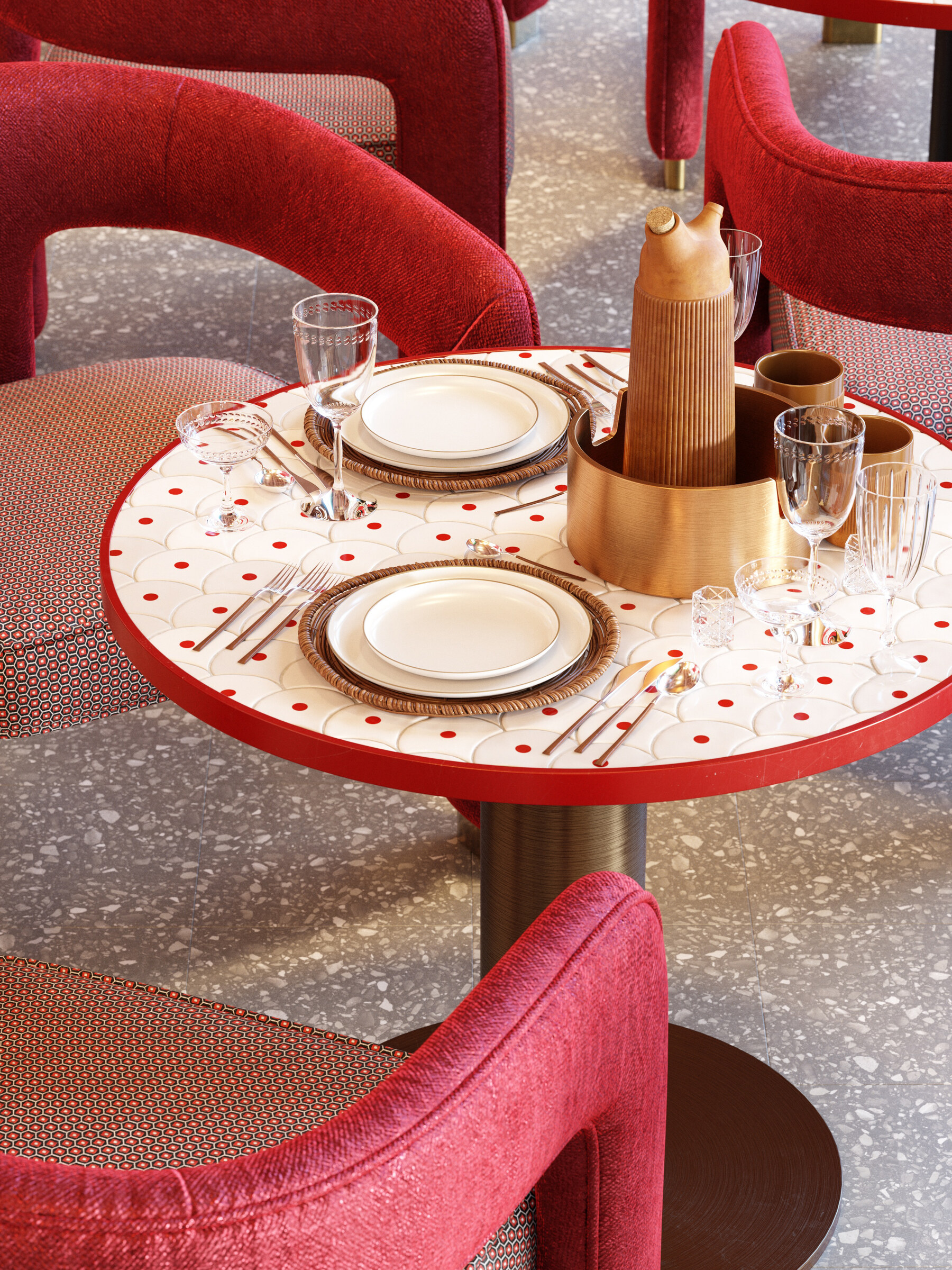 Archive — restaurant with graphic floor